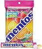 Mentos Fruit Chewable Mint Candy Roll, 14 Pieces per Roll, Party Pack of 6