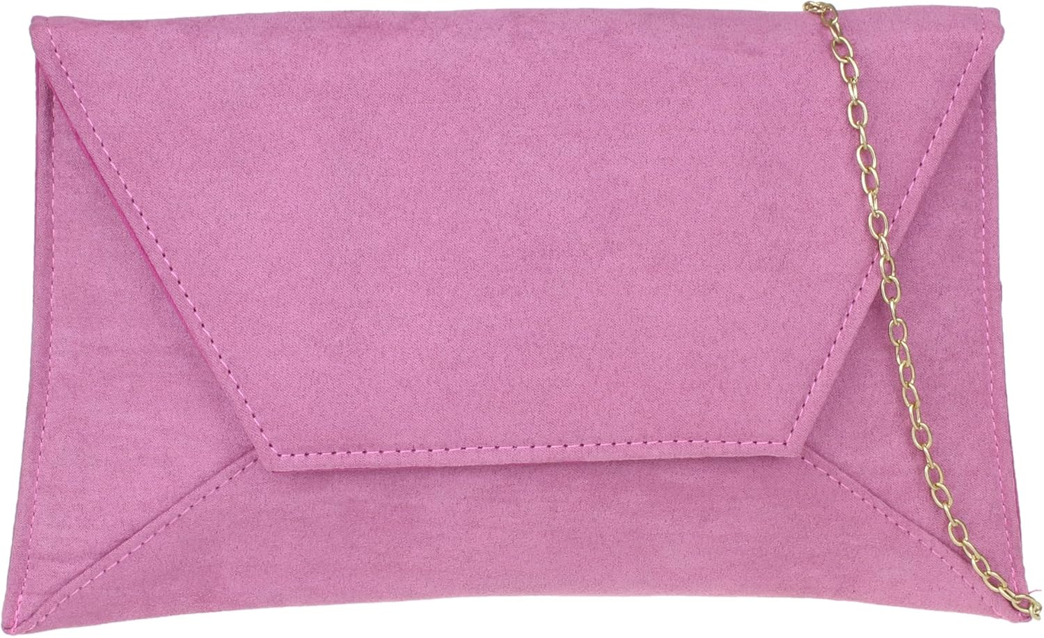 Girly HandBags Plain Suede Clutch Bag