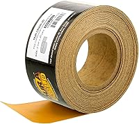 Vista 9 de Dura-Gold Papel de lija Longboard PSA 40 grano dorado premium, rollo de 10 yardas, 2-3/4" de ancho, autoadhesivo con respaldo pegajoso, rollo