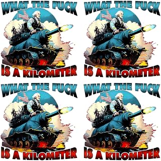 WTF What The Fuck is A Kilometer George Washington July 4th Iron On Transferses for