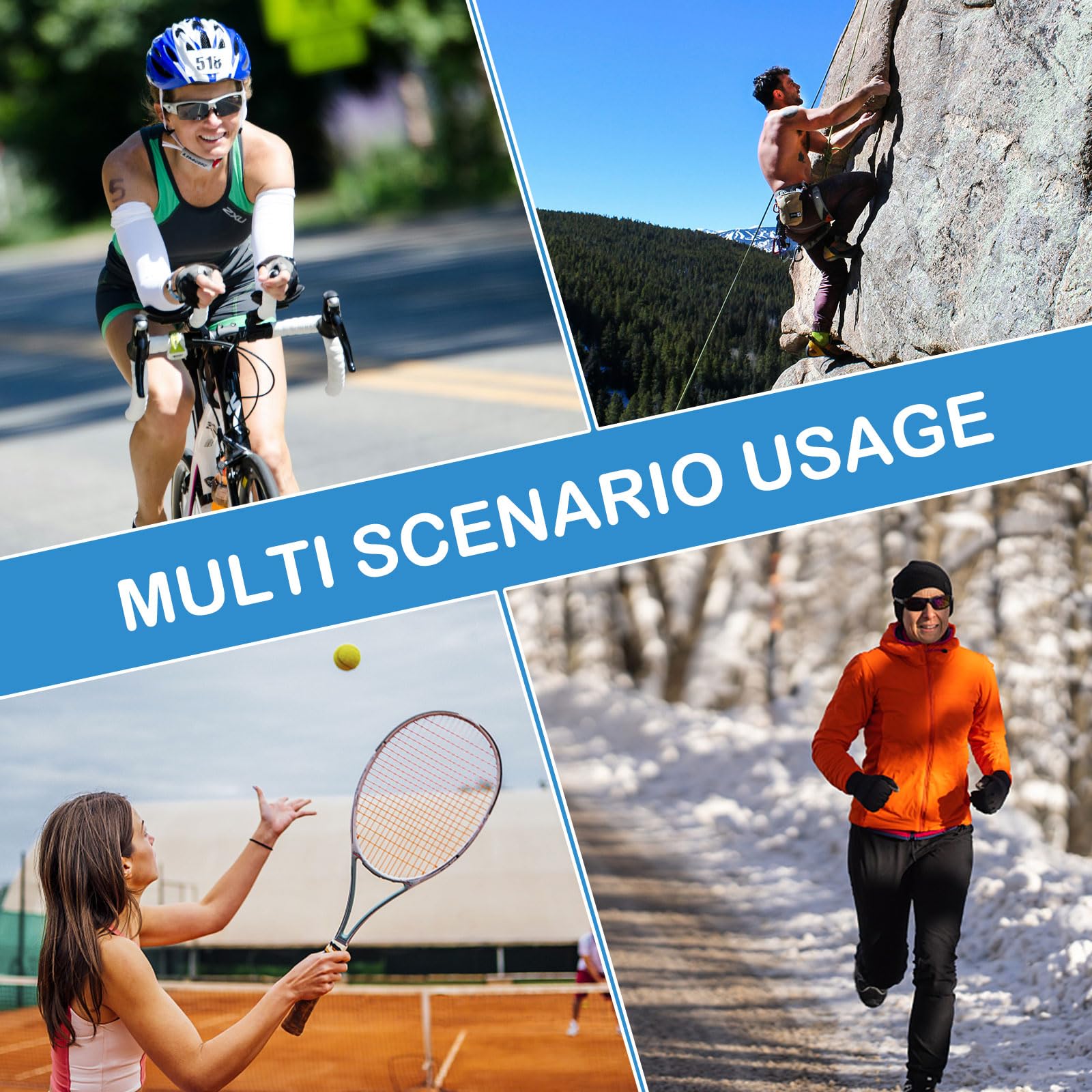 SooGree Riñonera delgada para mujeres y hombres, riñonera impermeable con tira reflectante ajustable, cinturón de correr para deportes, entrenamiento, ciclismo, senderismo, carteras casuales manos
