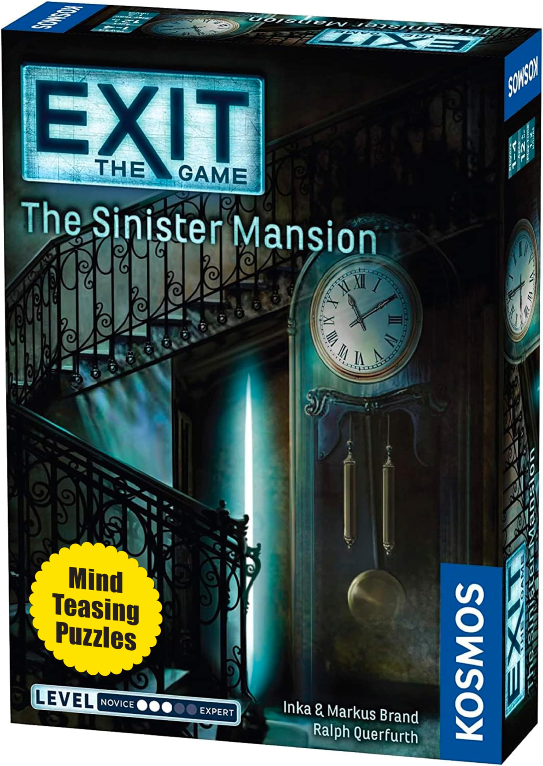 EXIT: The Sinister Mansion - Level: 3/5 - Unique Escape Room Game - 1-4 Players - Puzzle Solving Strategy Board Games for Adults & Kids, Ages 12+ - 694036