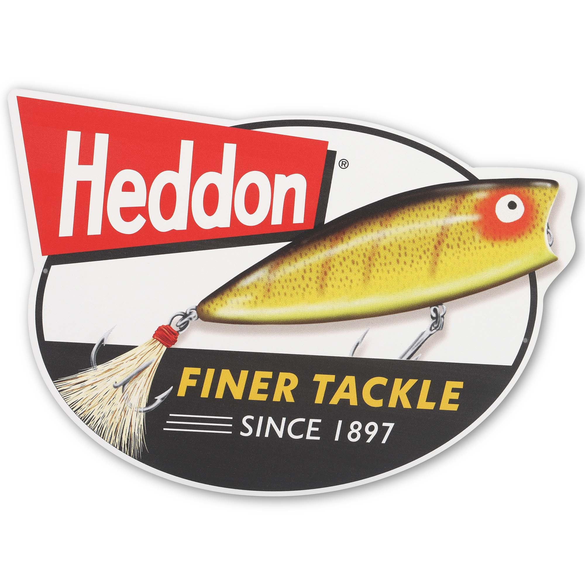 Amazon.com: Heddon Finer Tackle Since 1897 Metal Sign