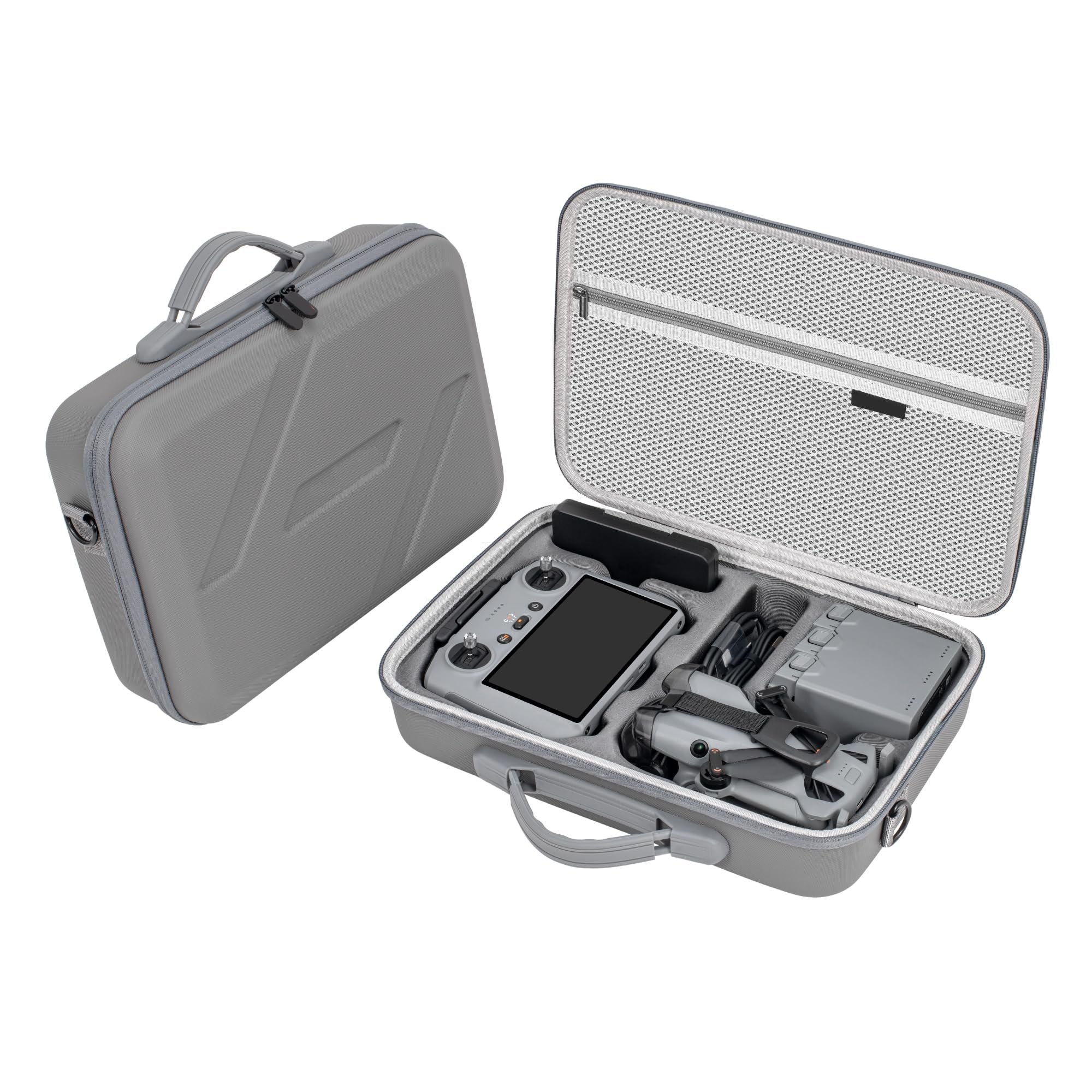 Torba do przechowywania pilota DJI MINI 5 PRO i RC2, obudowa PU, odporna na wstrząsy, z paskiem na ramię, dronem i akcesoriami akumulatorowymi