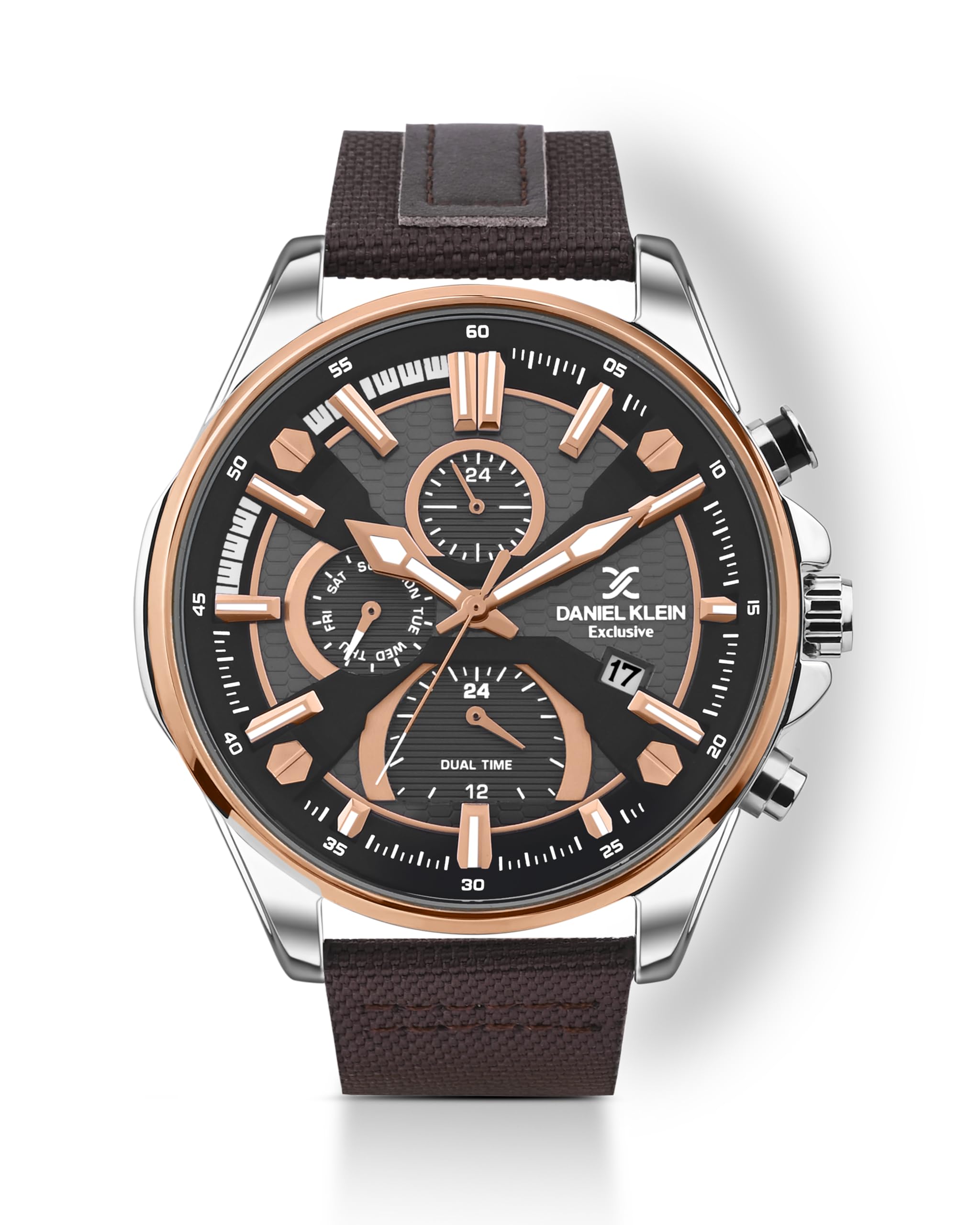 daniel klein Nylon Analogue Black Dial Men's Watch-DK.1.13386-5-picture-28