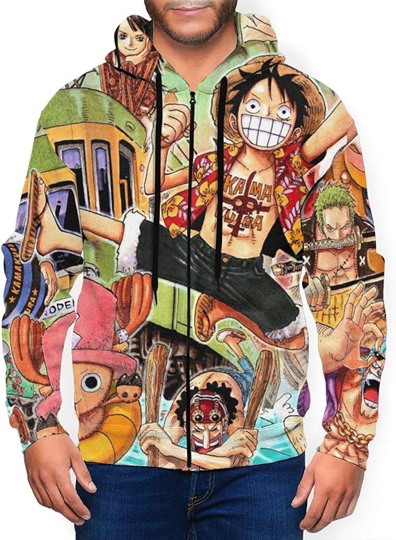 Amazon Co Jp ワ ンピース モンキーd ルフィロロノアバイサウロンナミウソップサンジトニートニーチョッパー コート セーター 衣類 暖かいジッパーセーター1 ファッション