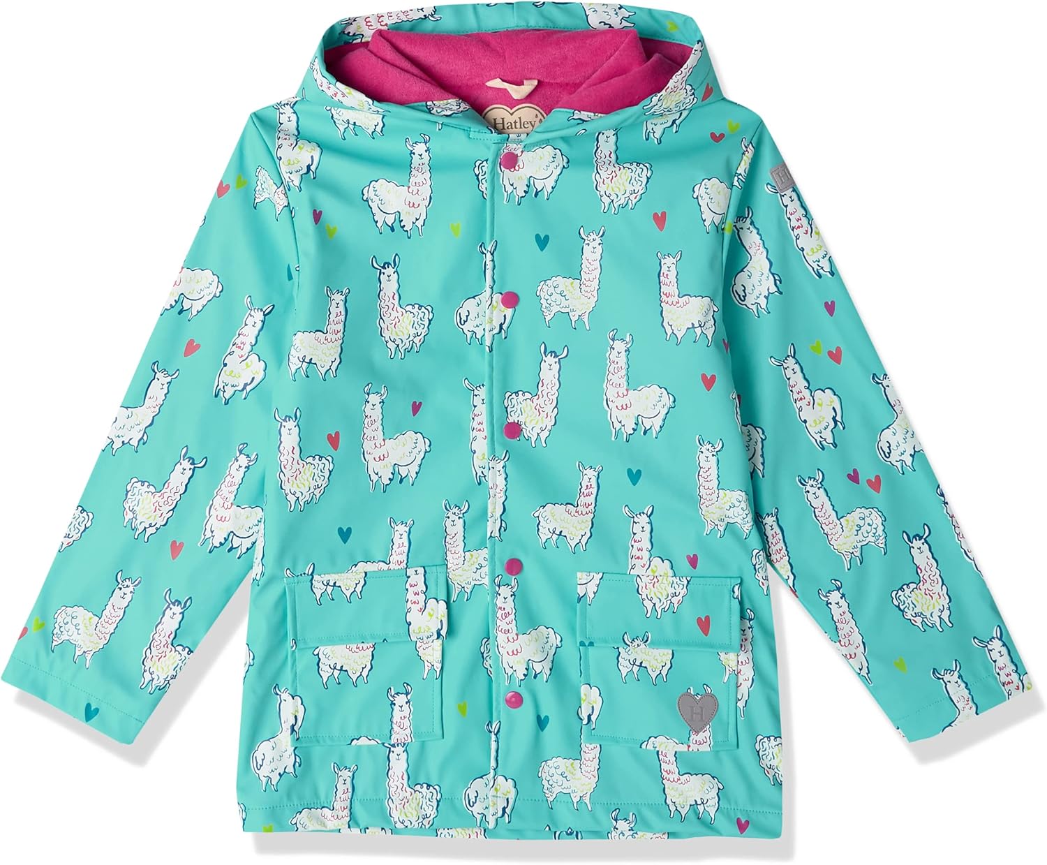 Batela Girls Printed Raincoat with Cotton Lining