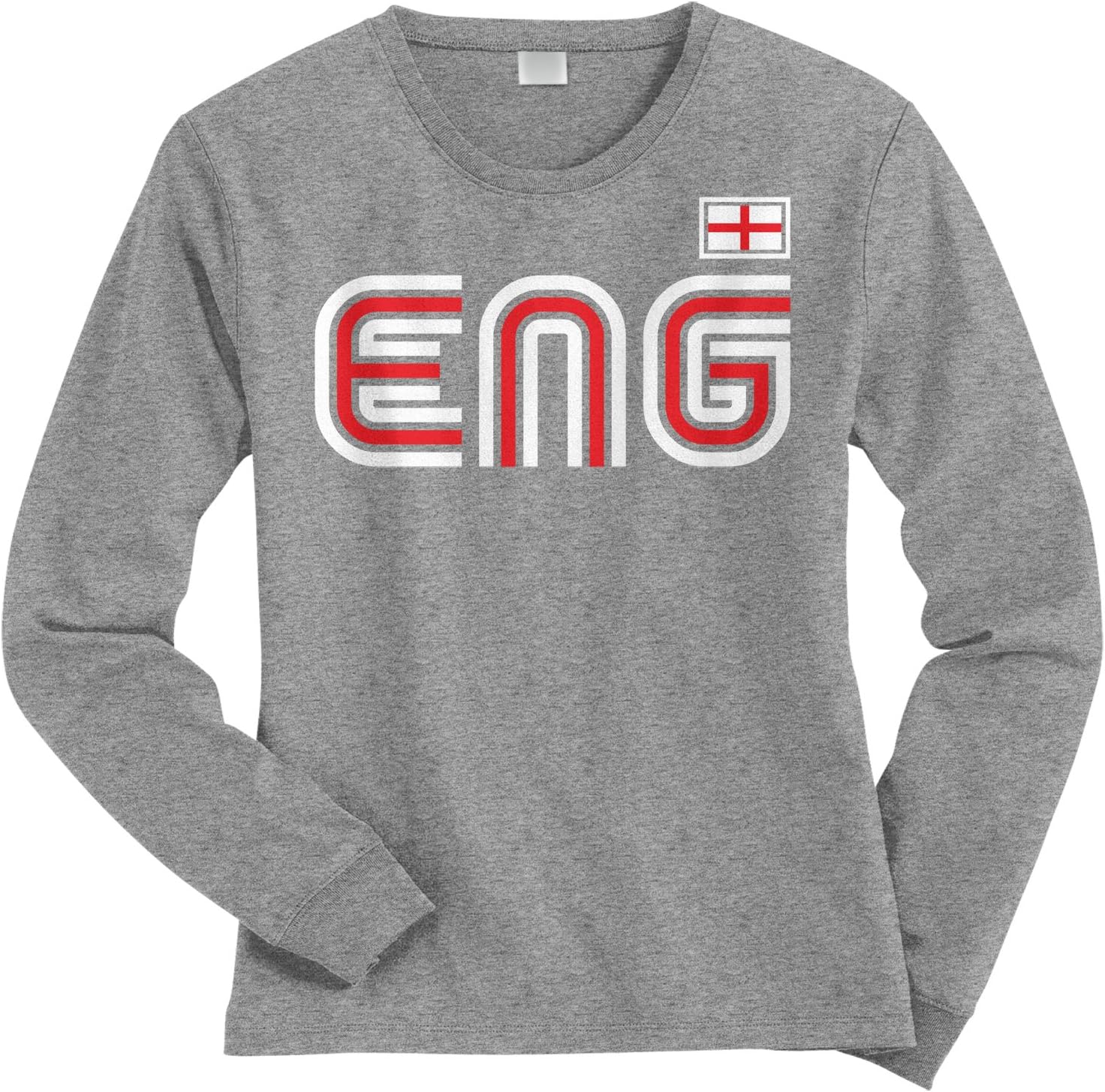 Threadrock Women's England Athletic Retro Series Long Sleeve T-Shirt