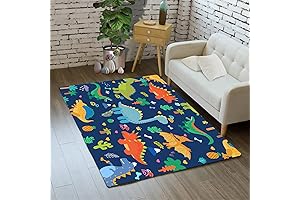 2' x 3', Cartoon Dinosaur Rug Lovely Dinosaur Carpets for Boys