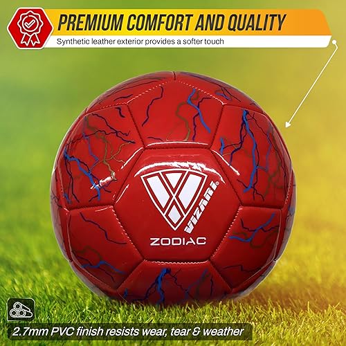 Miniatura 2 de Balón de fútbol Vizari con flores