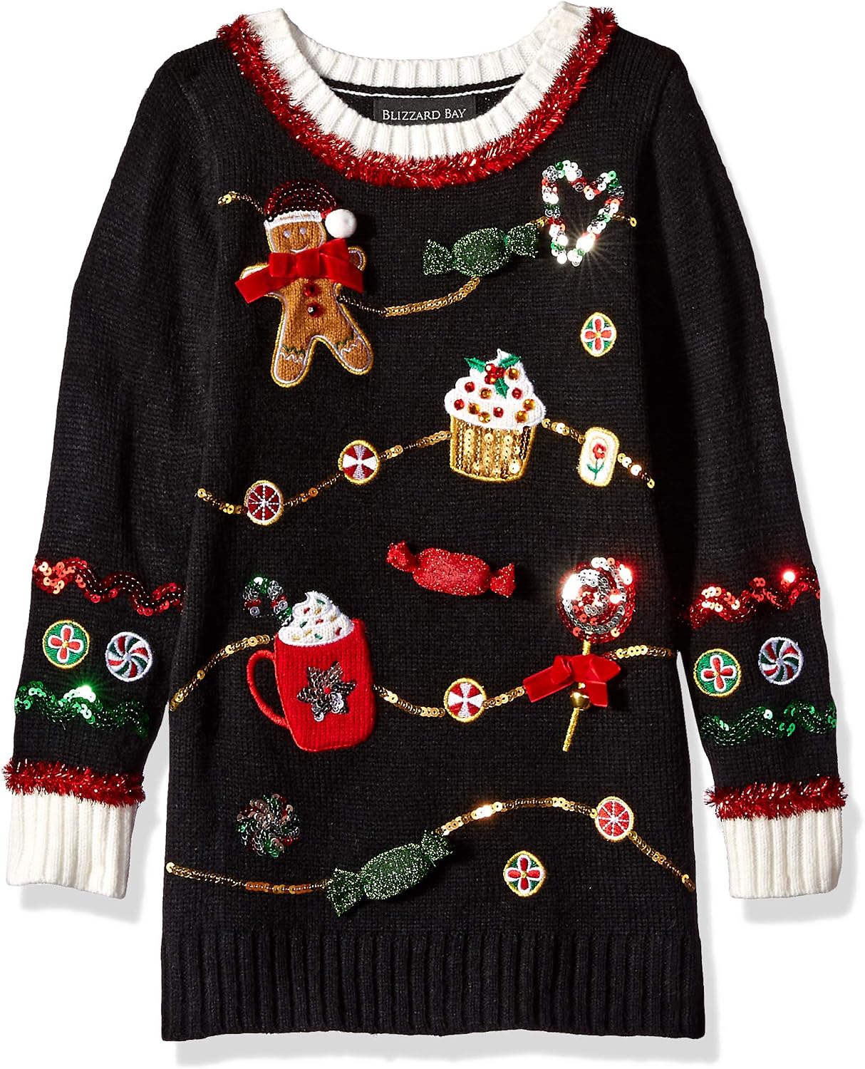 Blizzard Bay Girls Girls Ugly Chrismas Sweater Tunic