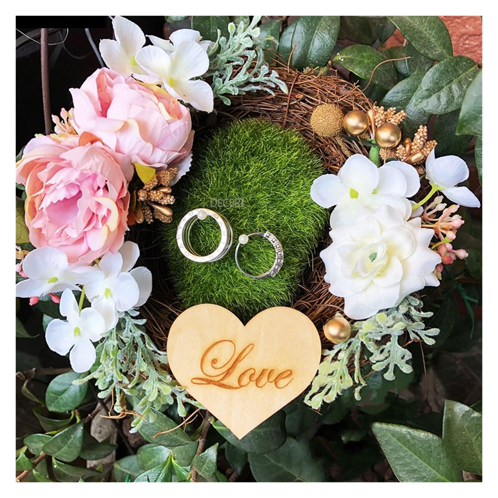 Ringkissen Holz 1 Stück Love Married Ringkissenhalter Vorschlag