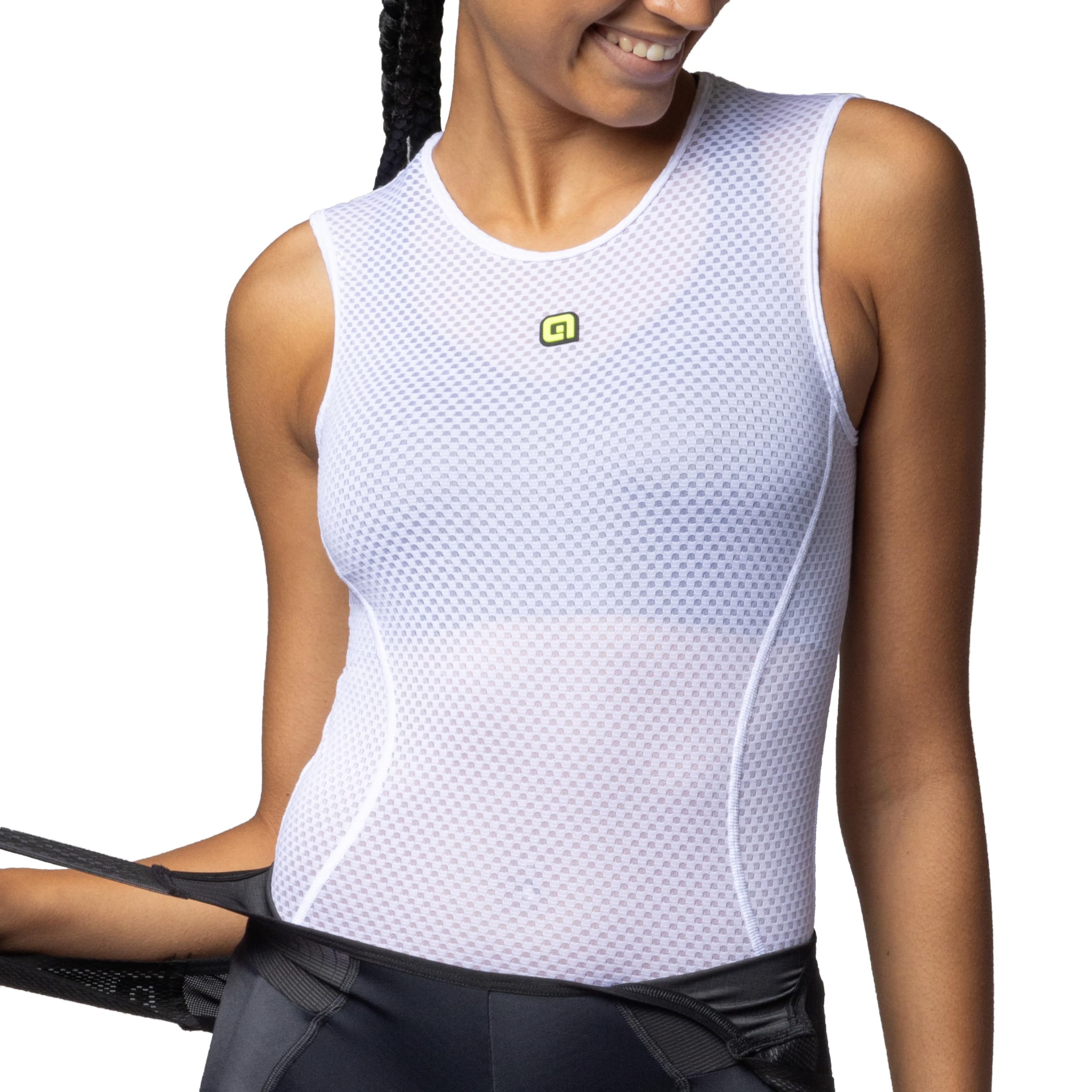 Alé Cycling Women's Intimo Velo Active Sleeveless Baselayer, White, M