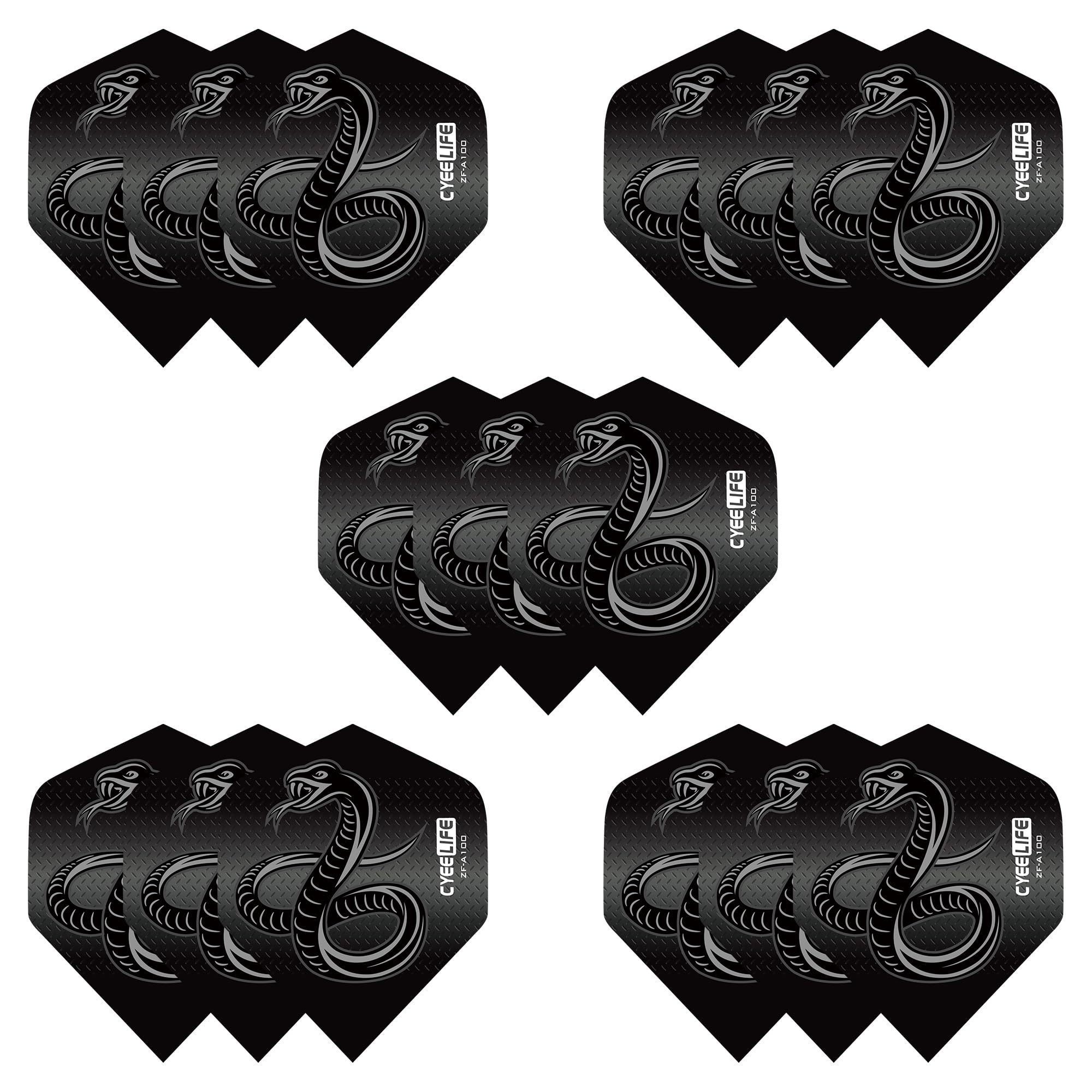 CyeeLife Standard Dart Flights - 5 Sets Per Pack (15 Dart Flights in Total)