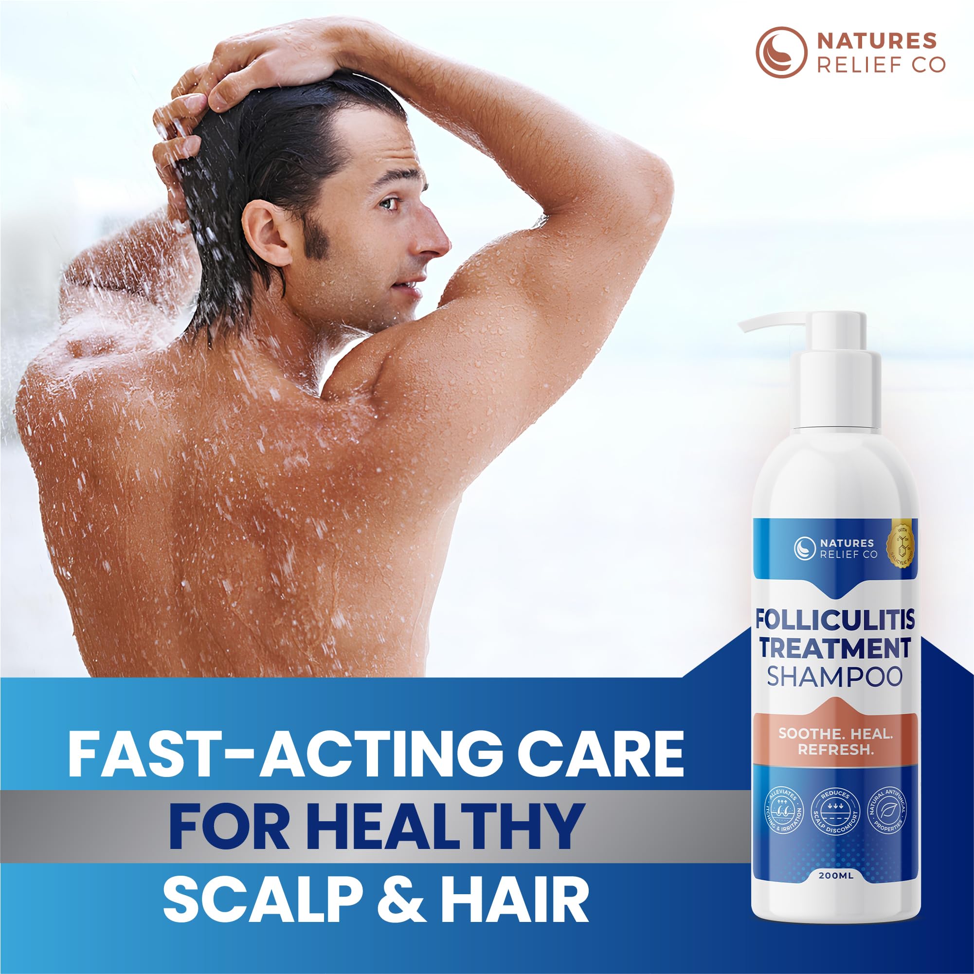 Folliculitis Treatment Shampoo, off white, 200 ml (Pack of 1) - Image 4