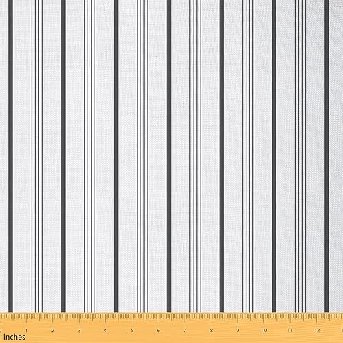 Miniatura 8 de Tela con patrón estilo Memphis de los años 80, diseño geométrico retro, diseño de rayas triangulares abstractas, tapicería colorida y tela Multi