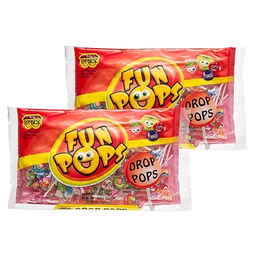 Miniatura 3 de Paskesz Fun Pops  Pops con sabor a frutas, 60 unidades, (24 onzas)  Mini paletas envueltas individualmente en palitos de plástico en 5 sabores