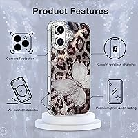 Vista 159 de I-MGAE-IN-AR - Funda diseñada para iPhone 12 y 12 Pro, diseño de mariposa plateada brillante, funda protectora de poliuretano termoplástico, suave