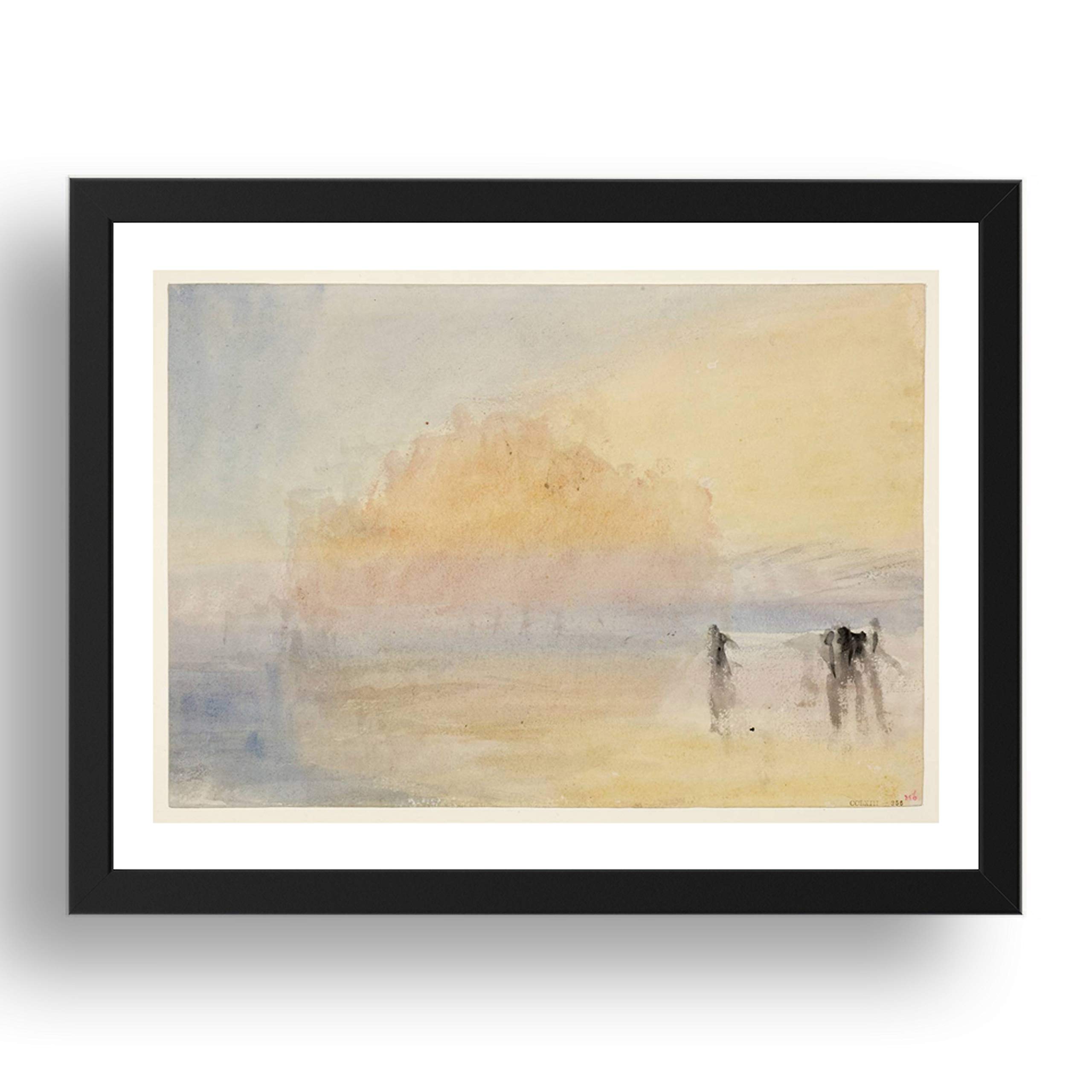 Reproduction Mont St Michel Turner A1 encadrée idée cadeau art et histoire