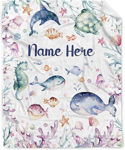 Miniatura 214 de Butterfly Custom Baby Blanket with Name Personalized Baby Blanket for Girl Boy Birthday Chirstmas Gift Customized Baby Receiving Blanket for Newborn