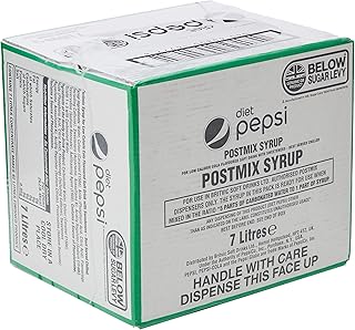 Diet Cola Post Mix BIB Syrup for Dispensers - Makes 42 Litres Finished Product - 7 Litres