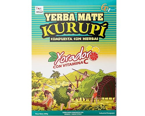Kurupi Yerba Mate Con Hierbas Sabor Cítrico - Hierbas con Sabor Cítrico 1.1 lbs