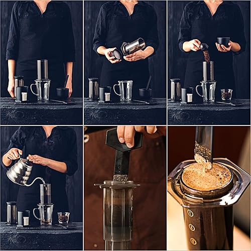 Miniatura 7 de Outus Paquete de 2 filtros de repuesto de papel de filtro de café de 700 unidades con soporte para filtro, filtros de papel desechables redondos