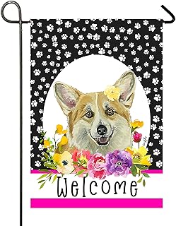 Corgi - Best of Breed Paw Prints Garden Flag