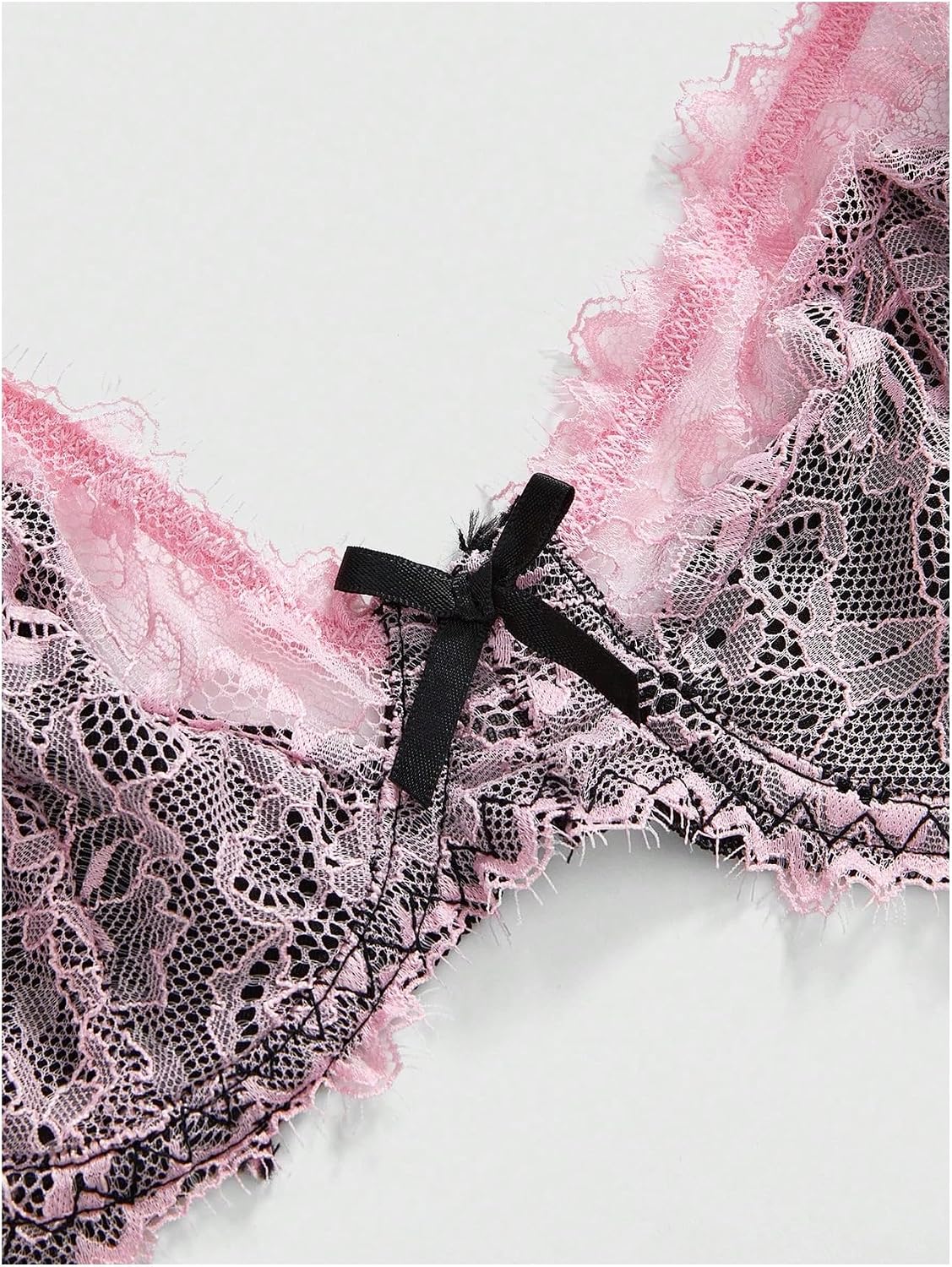 SHENHE Women's Gothic Lace Underwire Push Up Bra V Neck Y2k Bra