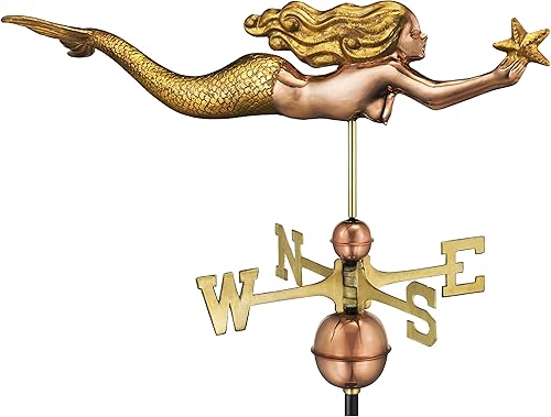 Good direcciones con estrella de mar de sirena veletacobre pulido con acabado dorado Leaf, Dorado disponible en Yaxa Costa Rica