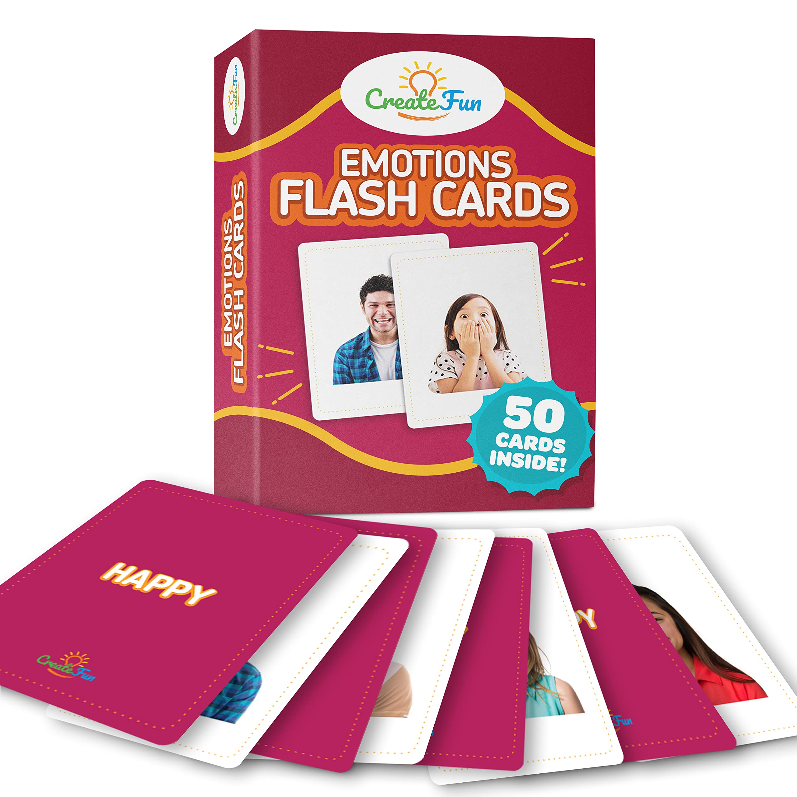 Buy Emotions Flash Cards Volume 1 50 Feeling Photo Cards for Kids and Adults for Speech