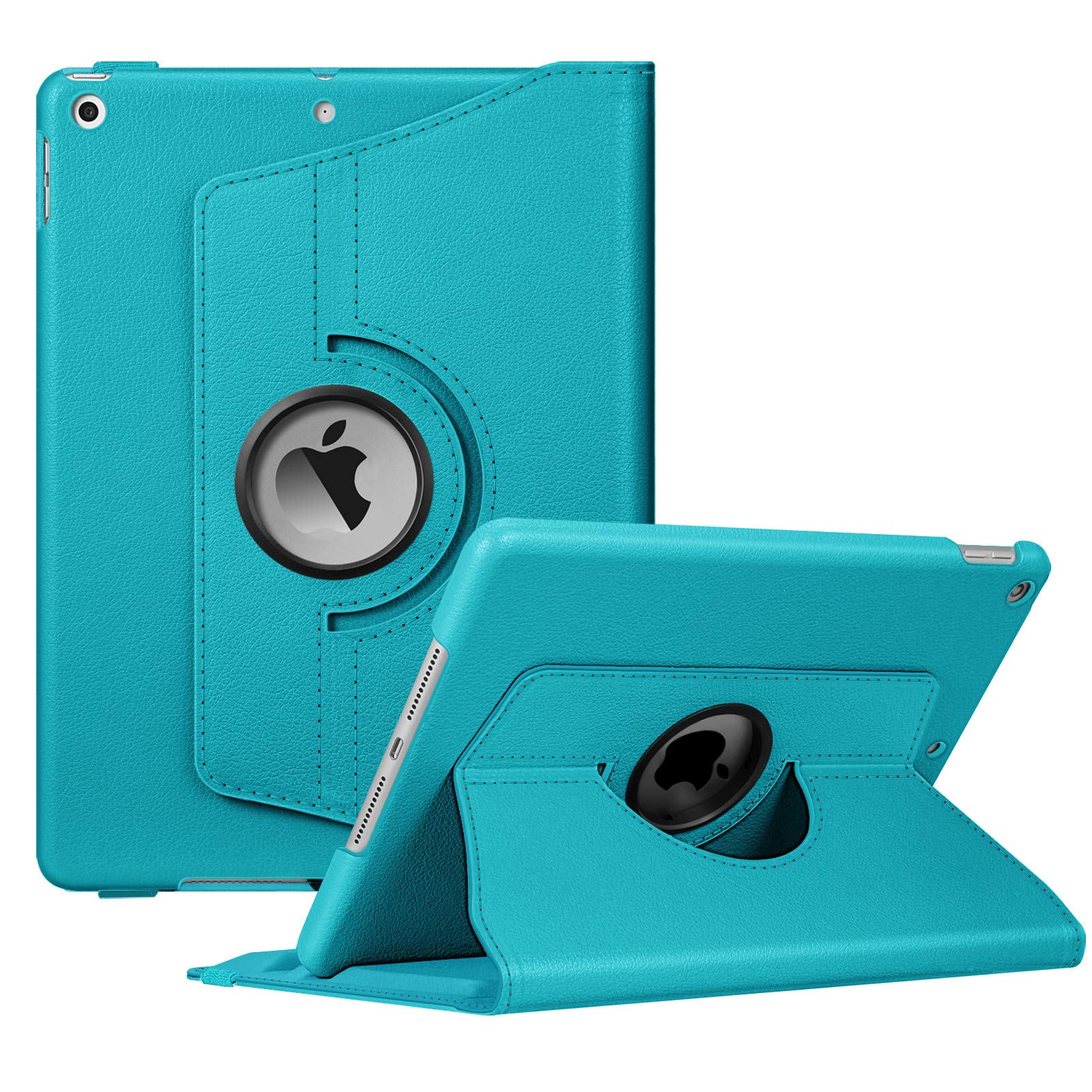 Fintie Rotating Case for iPad 8th Generation (2020) / 7th Generation (2019) 10.2 Inch - [Built-in Pencil Holder] 360 Degree Rotating Smart Case with Auto Sleep/Wake, Legacy Teal