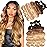 12A Grade Ombre Bundles Human Hair (T1B/30/27,16 18 20 22) Ombre Body Wave 4 Bundles Human Hair 100% Unprocessed Virgin Brazilian Body Wave Human Hair Weave Bundles