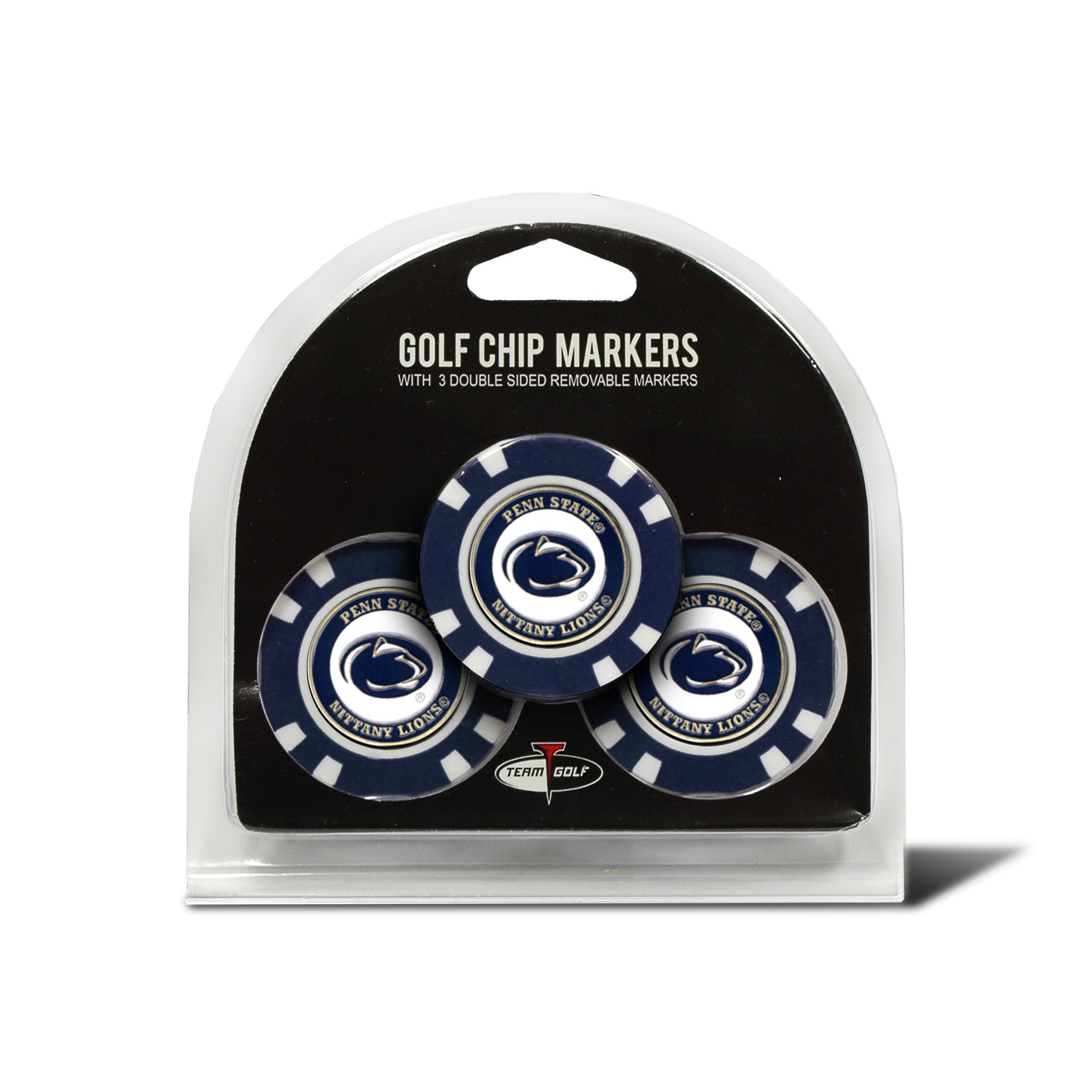 Team Golf NCAA Poker Chip Size with Pop Out Smaller Double-Sided Enamel Markers