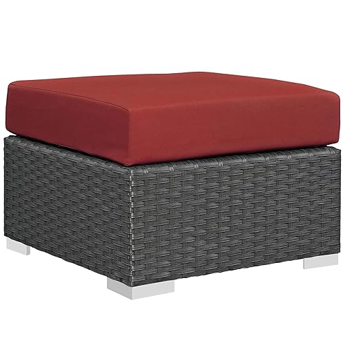 Ergode Sojourn Outdoor Patio Ottoman | Sturdy & Versatile Seating