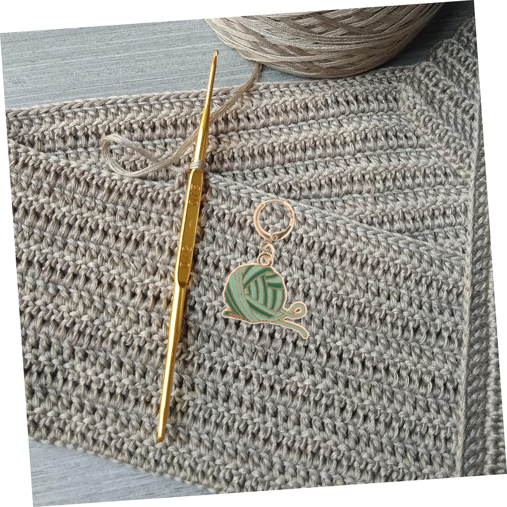 HOMSFOU 5 Series Marcadores De Puntadas De Metal Tejer Y Crochet Marcadores Removibles Proyectos De Manualidades Accesorios De Tejer Y Práctico 6 Piezas X 5