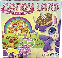 Hasbro Gaming Candy Land Unicorn Edition Board Game for Preschoolers Ages 3+ - Magical Unicorn Path to Rainbow Mountain