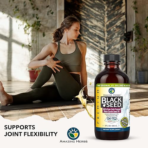 Miniatura 7 de Amazing Herbs cápsulas blandas Black Seed prensadas en frío 90 cápsulas 12008 8 1 1