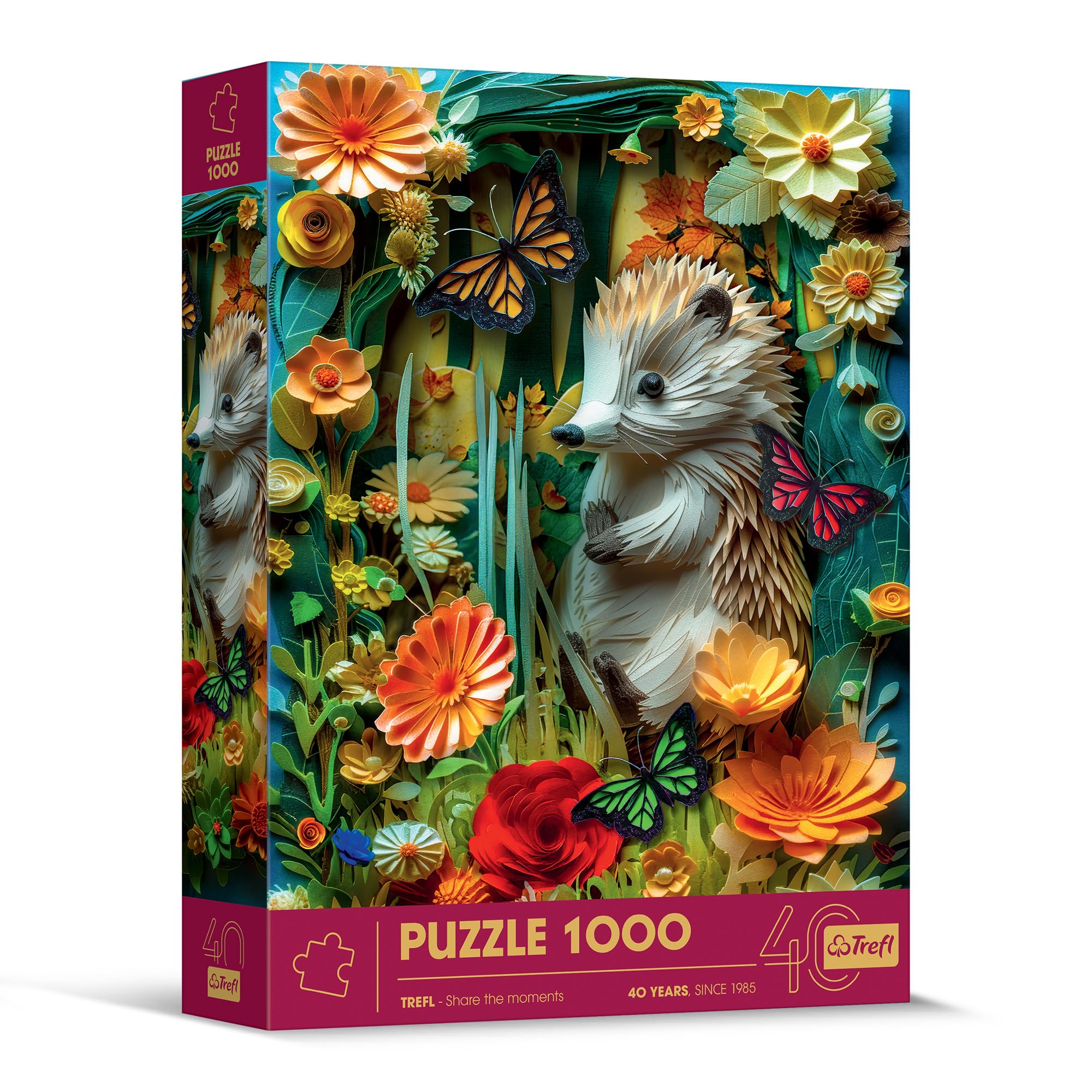 Amazon.com: Trefl - 3D Puzzle, Hedgehog - 1000 Pieces - 40th
