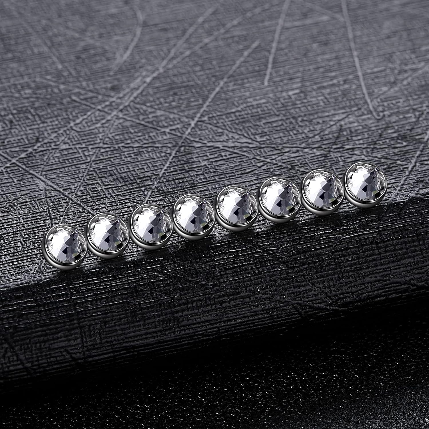 Xpircn 14G Titanium Micro Dermal Anchor Top Crystal Top Dermal Piercings Surface Skin Piercing Body Jewelry