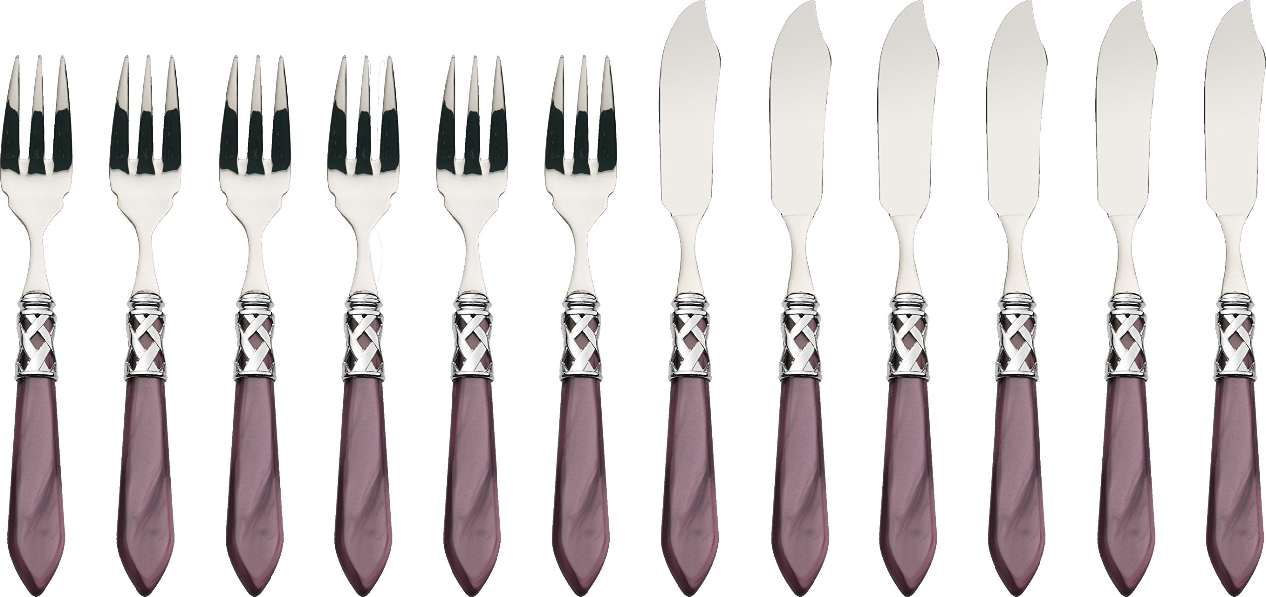 Couverts poisson Bugatti Aladdin lilas pour sublimer vos repas de fête en famille