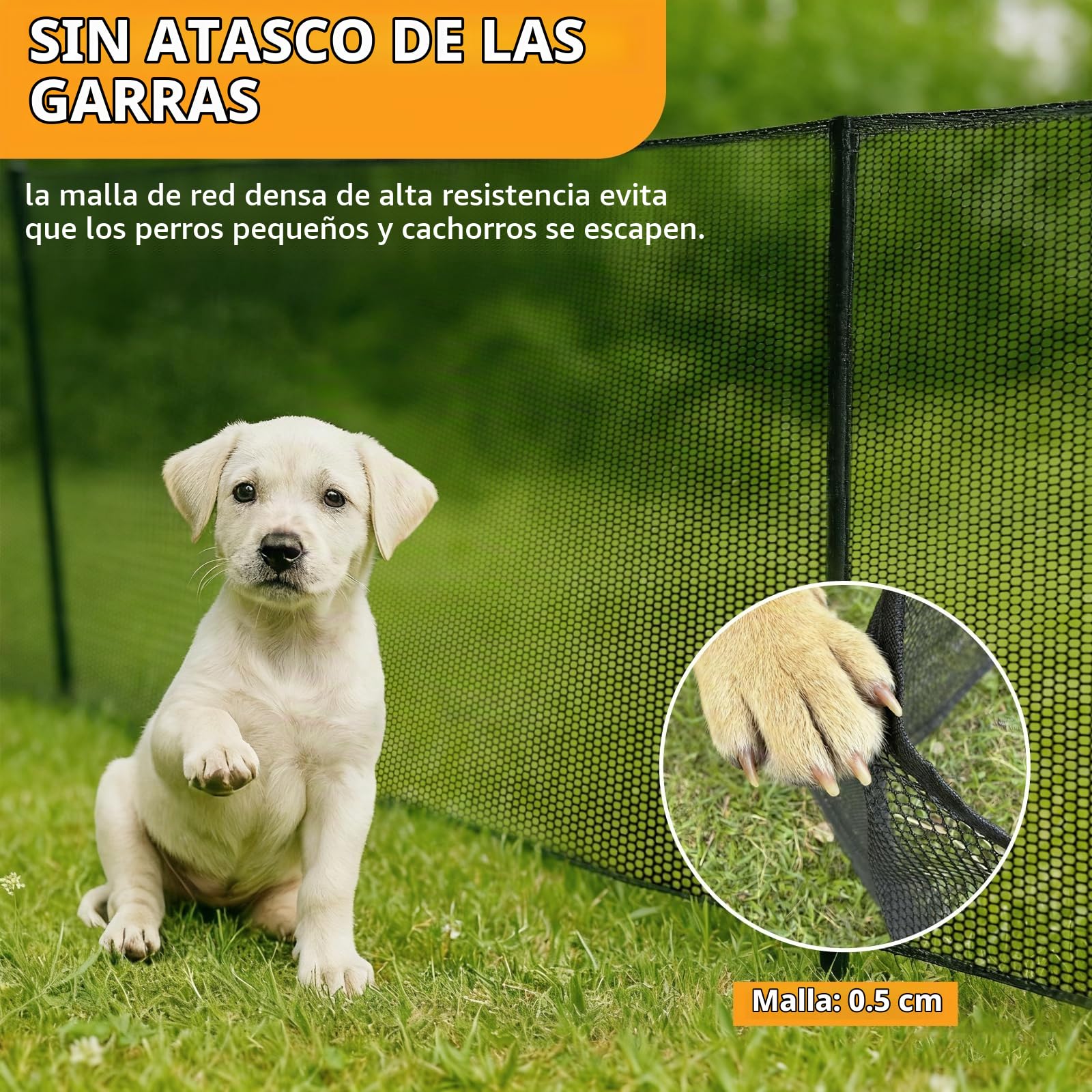 Valla para perros para camping, valla móvil para perros, portátil, valla móvil para perros, valla de camping para perros, 12 m de longitud total, valla plegable para perros, ideal para camping, jardín