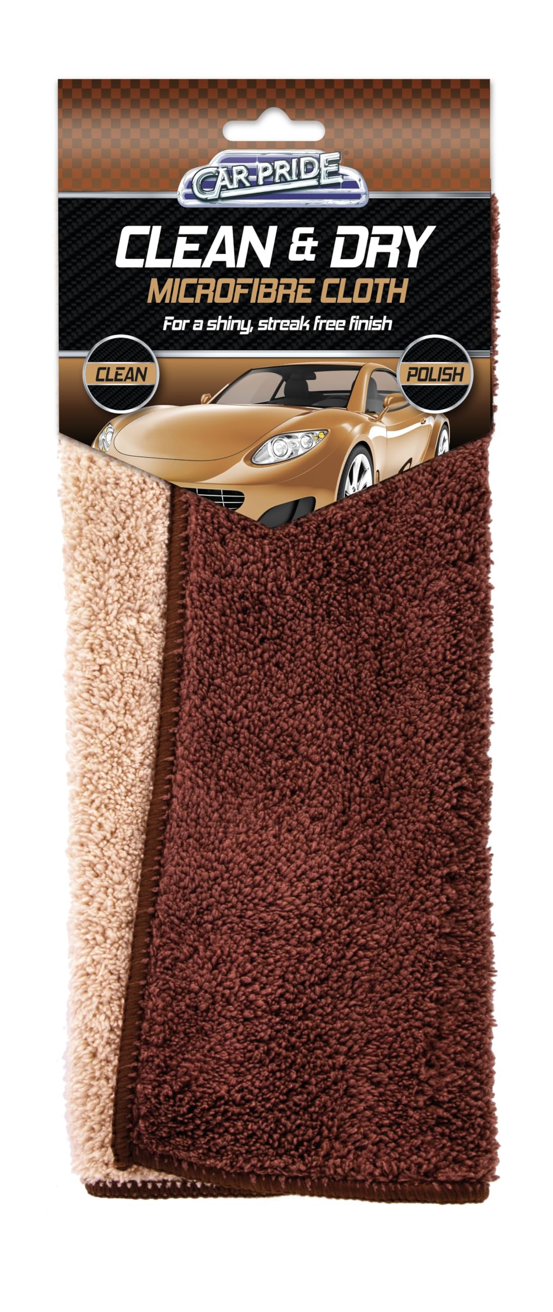 CarPride Clean & Dry Microfibre Cloth - Car Cleaning & Polishing