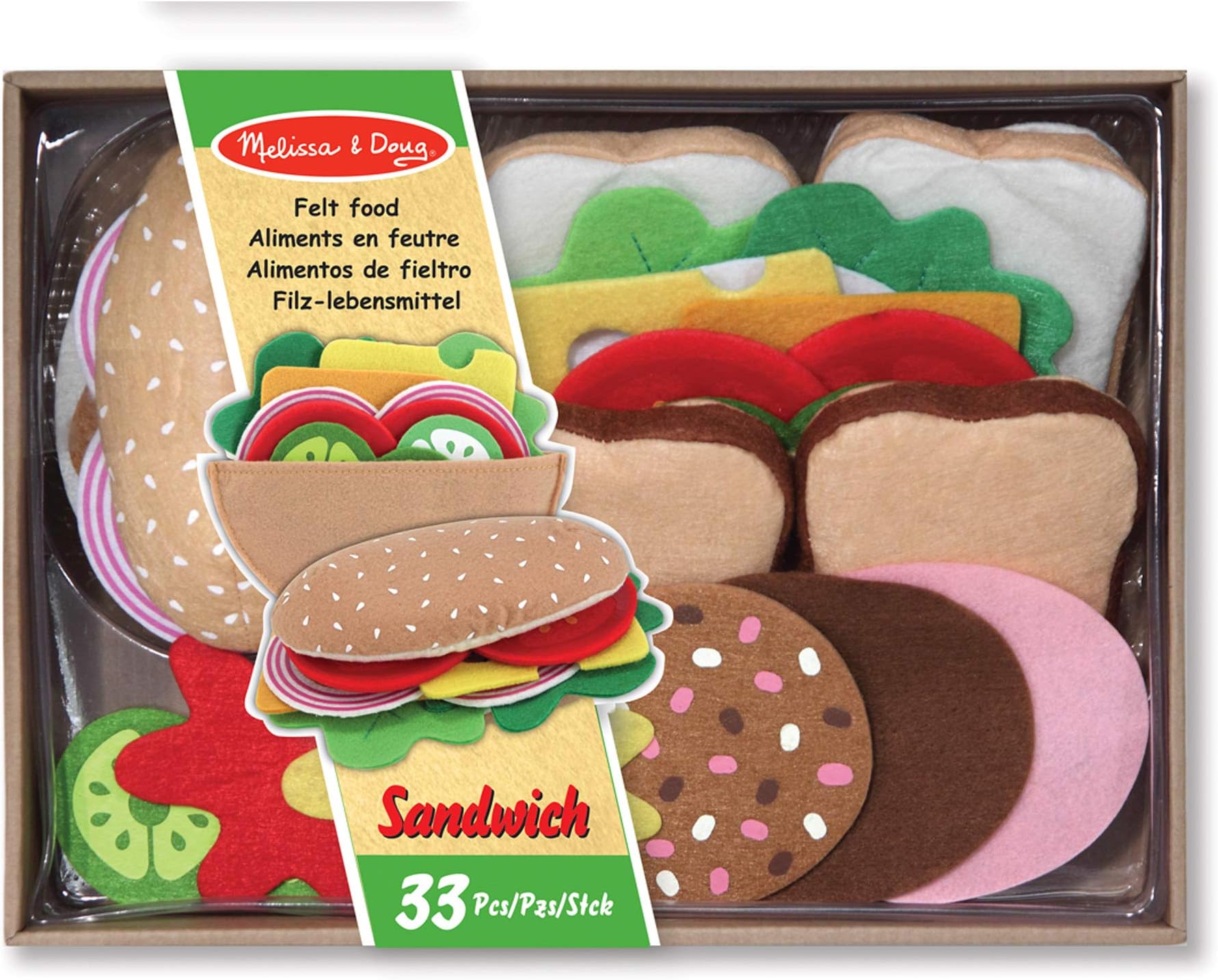 Felt Food Sandwich Set, 1 EA