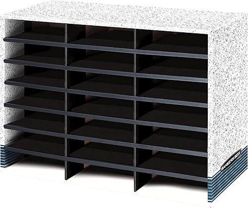 Bankers Box - Organizador de literatura con 21 compartimentos