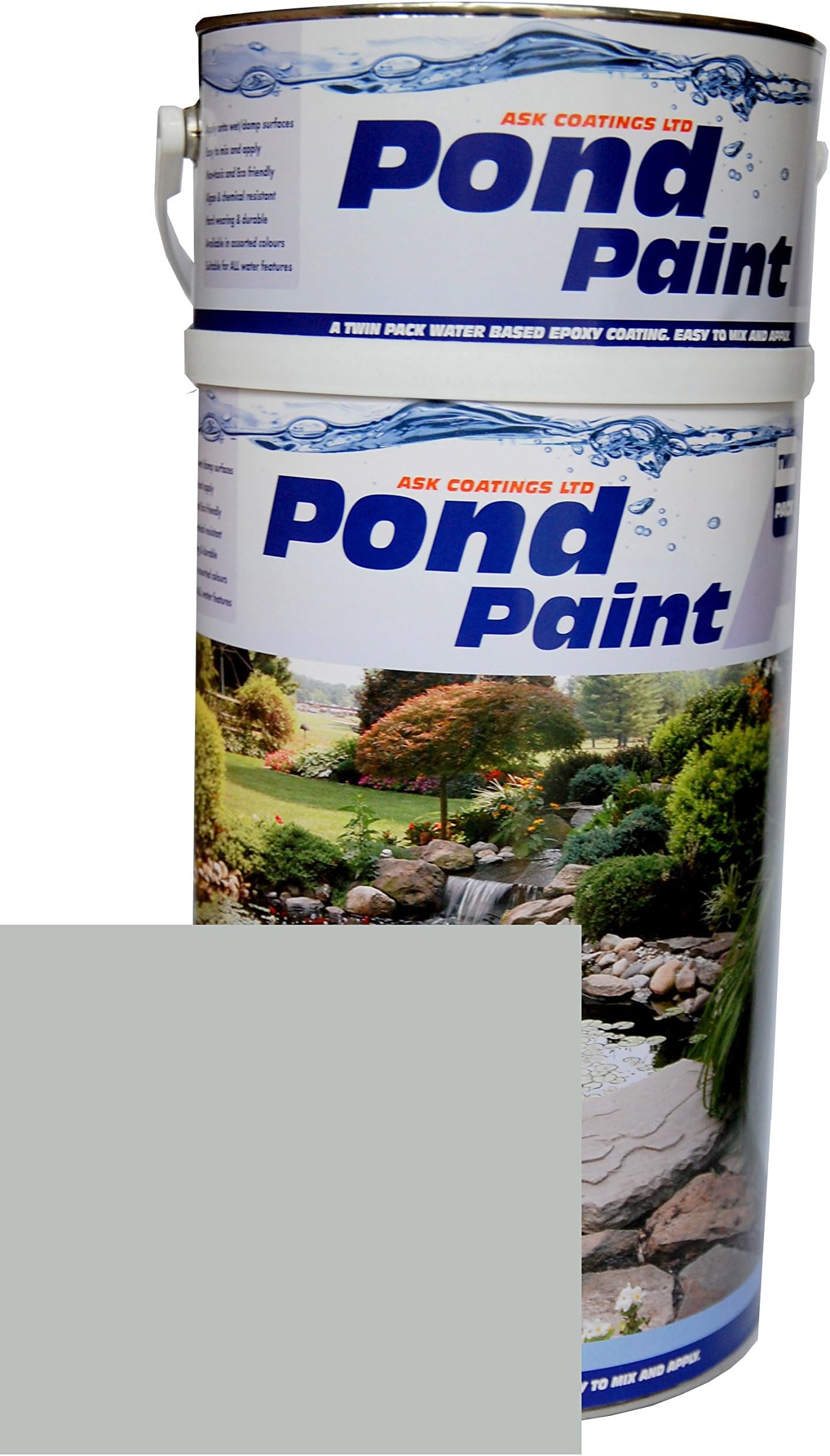 Water Based Epoxy Resin Pond Paint 1L (Grey) Amazon.co.uk DIY & Tools