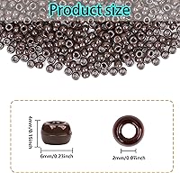 Vista 130 de Coloridas cuentas de plástico para pulseras para hacer joyas, pulseras de amistad, 0.236 x 0.354 in, multicolor para cuentas, trenzar el cabello