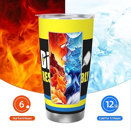 Miniatura 6 de NVJUI JUFOPL Taza de café de viaje de pickleball con tapa, vaso de pickleball para hombres y mujeres, regalos para amantes de las pelotas de