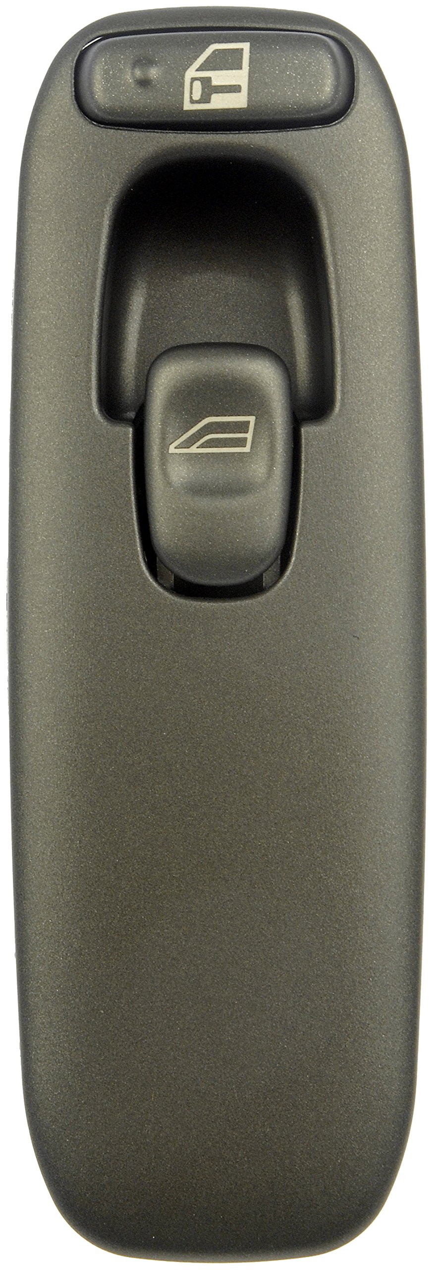 Dorman Fensterschalter für die Beifahrerseite, mechanischer Druckknopfschalter, EIN-AUS, schwarz, kompatibel mit ausgewählten Volvo Modellen