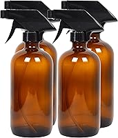 Vista 1 de Youngever 4 Pack 16 Ounce Empty Glass Spray Bottles, Refillable Container for Essential Oils, Cleaning Products, or Aromatherapy, Trigger Sprayer